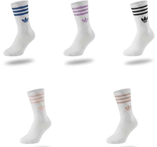 3/4 Adidas Larga 3 líneas fondo Blanco